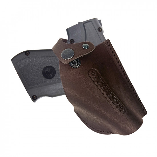 Кобура поясная со скобой для пистолета Добрыня, цвет шоколад