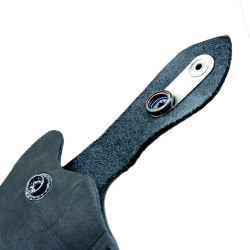 Кобура для Оберег аэрозольного пистолета поясная со скобой натуральная кожа, черная