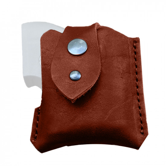 Кобура для Оберег аэрозольного пистолета поясная со скобой натуральная кожа, цвет коньяк
