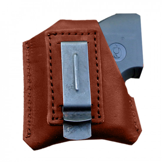 Кобура для Оберег аэрозольного пистолета поясная со скобой натуральная кожа, цвет коньяк