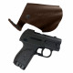 Кобура поясная со скобой для пистолета Пионер, цвет шоколад