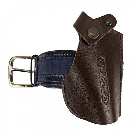 Кобура поясная со скобой для пистолета Пионер, цвет шоколад