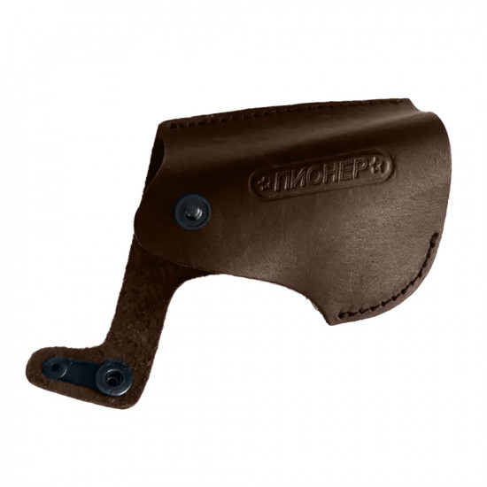 Кобура поясная со скобой для пистолета Пионер, цвет шоколад
