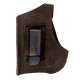 Кобура для Премьер-4 аэрозольного пистолета поясная со скобой натуральная кожа, цвет шоколад