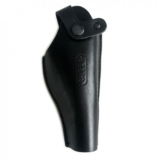 Кобура кожаная поясная на ремень для пистолета "ТТ" с металлической скобой, черная