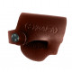 Кобура кожаная поясная для пистолета Удар со скобой, цвет коньяк