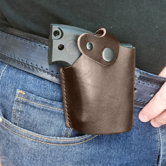 Кобура для ПУ-3 пускового устройства резьбовых патронов сигнал охотника цвет шоколад