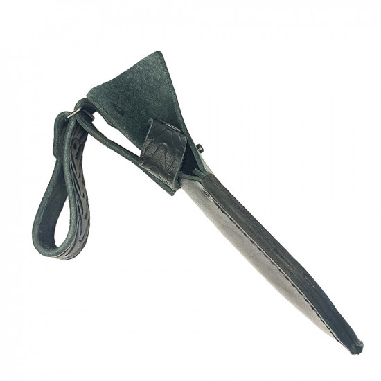 Ножны для ножа с длинной клинка 12 см европейского типа кожаные цвет черный