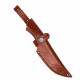 Ножны для ножа с длинной клинка 12 см европейского типа кожаные цвет коньяк