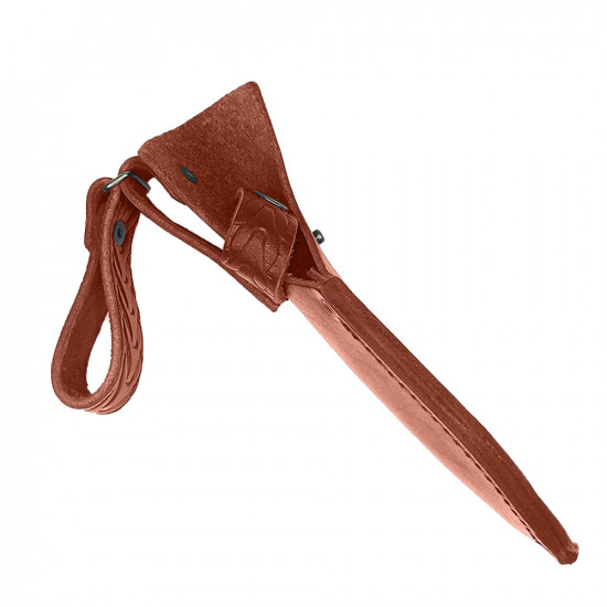 Ножны для ножа с длинной клинка 12 см европейского типа кожаные цвет коньяк