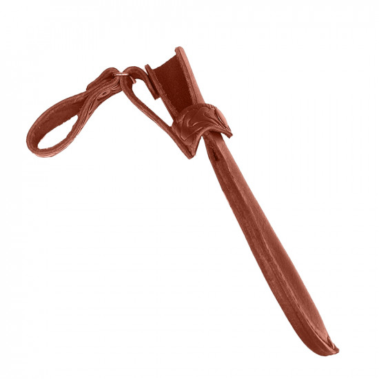 Ножны для ножа с длинной клинка 14 см европейского типа кожаные цвет коньяк