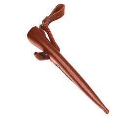 Ножны для ножа с длинной клинка 14 см европейского типа кожаные цвет коньяк