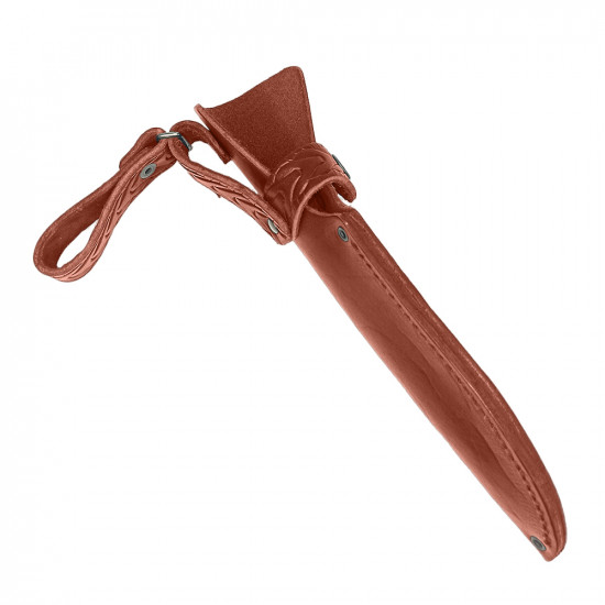 Ножны для ножа с длинной клинка 16 см европейского типа кожаные цвет коньяк