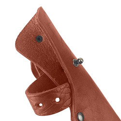 Ножны для ножа с длинной клинка 16 см европейского типа кожаные цвет коньяк застежка пукля