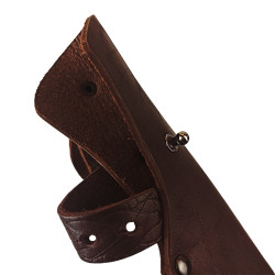 Ножны для ножа с длинной клинка 16 см европейского типа кожаные цвет шоколад застежка пукля