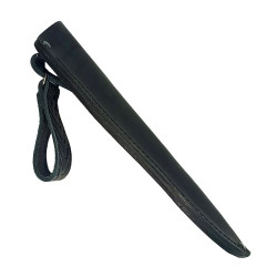 Ножны для ножа с длинной клинка 16 см финского типа кожаные цвет черный