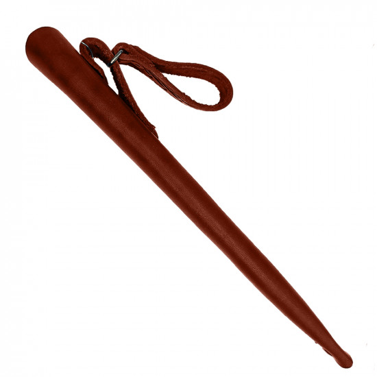 Ножны для ножа с длинной клинка 16 см финского типа кожаные цвет коньяк