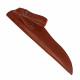Ножны для ножа с длинной клинка 16 см финского типа кожаные цвет коньяк
