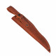 Ножны для ножа с длинной клинка 16 см финского типа кожаные цвет коньяк