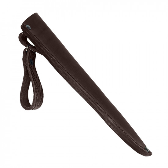 Ножны для ножа с длинной клинка 16 см финского типа кожаные цвет шоколад
