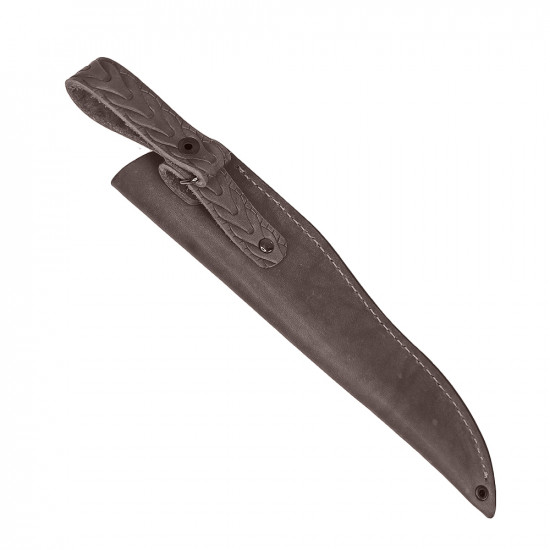 Ножны для ножа с длинной клинка 16 см финского типа кожаные цвет шоколад