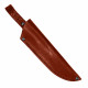 Ножны для ножа с длинной клинка 12 см погружные кожаные цвет коньяк