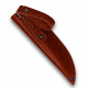 Ножны для ножа с длинной клинка 12 см погружные кожаные цвет коньяк