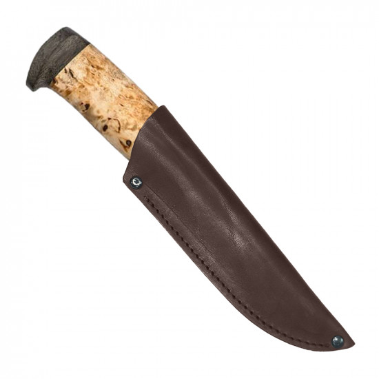 Ножны для ножа с длинной клинка 12 см погружные кожаные цвет шоколад