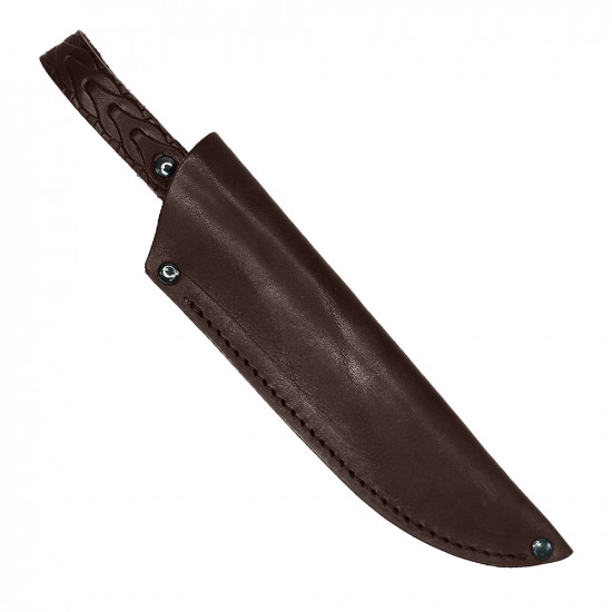 Ножны для ножа с длинной клинка 12 см погружные кожаные цвет шоколад