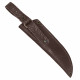 Ножны для ножа с длинной клинка 12 см погружные кожаные цвет шоколад