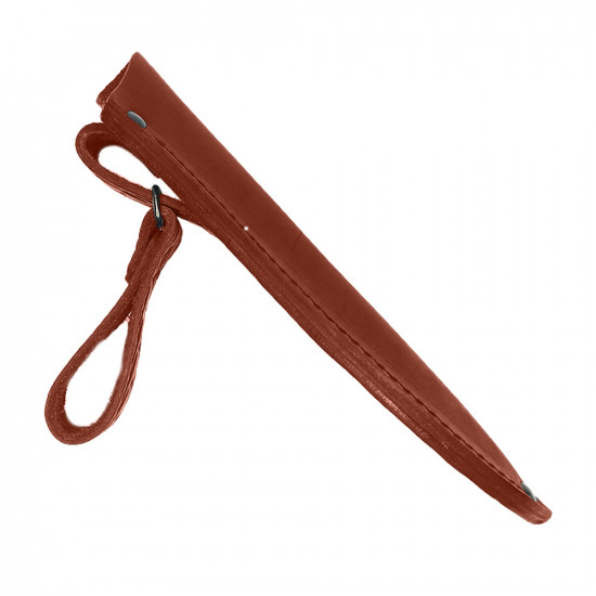 Ножны для ножа с длинной клинка 16 см погружные кожаные цвет коньяк