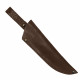 Ножны для ножа с длинной клинка 16 см погружные кожаные цвет шоколад