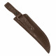 Ножны для ножа с длинной клинка 16 см погружные кожаные цвет шоколад