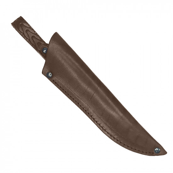 Ножны для ножа с длинной клинка 16 см погружные кожаные цвет шоколад