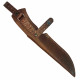 Ножны для ножа с длинной клинка 16 см традиционные кожаные цвет шоколад