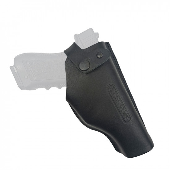Кобура поясная со скобой для пистолета Glock17, черная