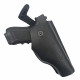 Кобура поясная со скобой для пистолета Glock17, черная