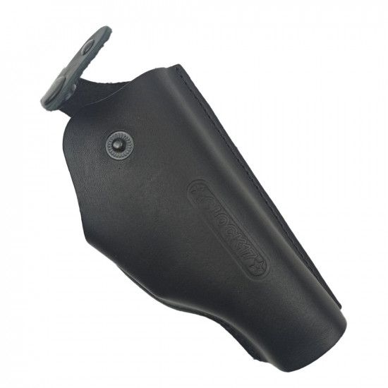 Кобура поясная со скобой для пистолета Glock17, черная