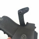 Кобура поясная со скобой для пистолета Glock17, черная