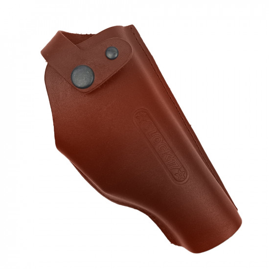 Кобура поясная со скобой для пистолета Glock17, цвет коньяк