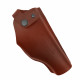 Кобура поясная со скобой для пистолета Glock17, цвет коньяк