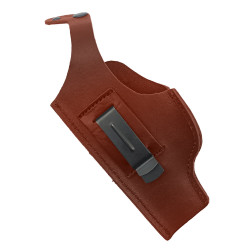 Кобура поясная со скобой для пистолета Glock17, цвет коньяк