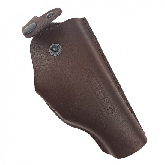Кобура поясная со скобой для пистолета Glock17, цвет шоколад
