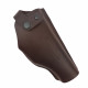 Кобура поясная со скобой для пистолета Glock17, цвет шоколад
