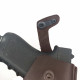 Кобура поясная со скобой для пистолета Glock17, цвет шоколад