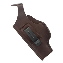Кобура поясная со скобой для пистолета Glock17, цвет шоколад