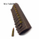 Патронташ кожаный на приклад на 10 патронов 7.62 калибра цвет шоколад