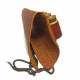 Патронташ на приклад из натуральной кожи на 6 патронов 12 калибра цвет коньяк
