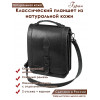 Сумка планшет классический натуральная кожа цвет черный