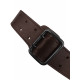 Ремень кожаный фигурный цвет шоколад 120 см